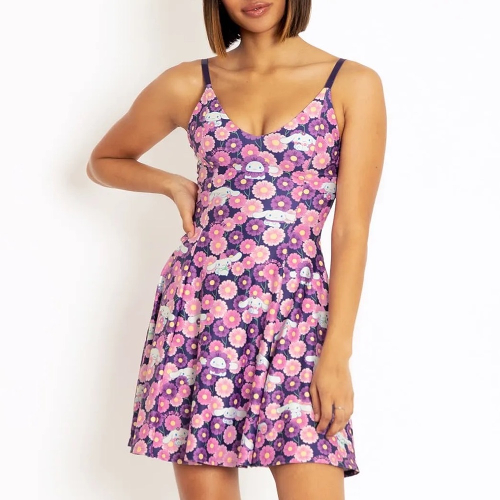 Blackmilk Sanrio Cinnamoroll Garden Mini Strappy Dress XSMALL